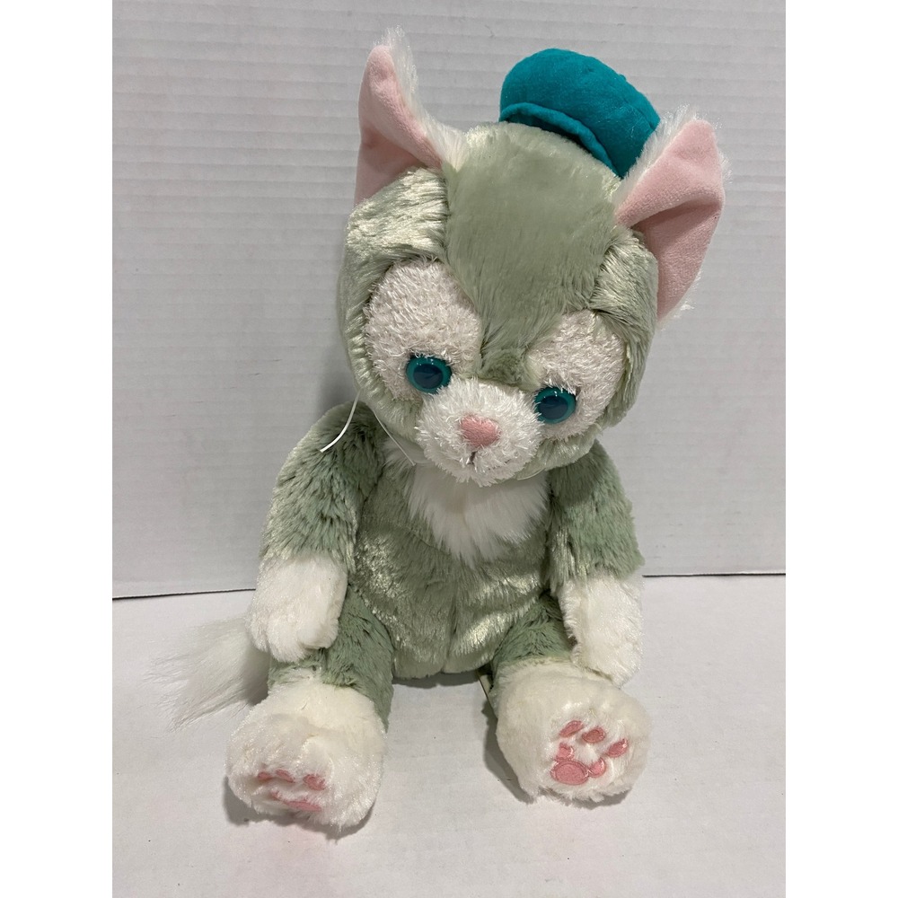 Disney Gelatoni Plush Unisex Tokyo DisneySea Artist Cat Green Excellent
